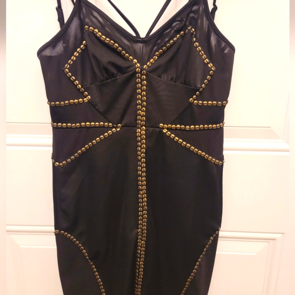 BEBE XXS Party Dress Sexy Stud Detail 😍